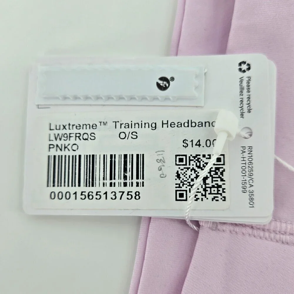 Lululemon Luxtreme Training Headband - Pink Organza